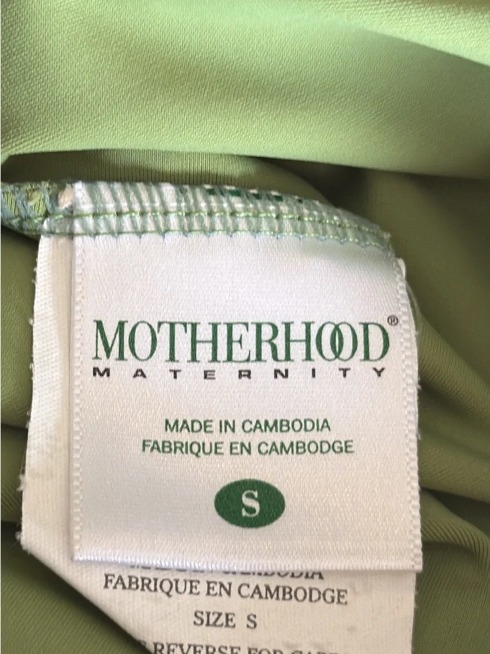 Motherhood Maternity Two Piece Tankini Olive Green Bathing Suit Small - Picture 7 of 7